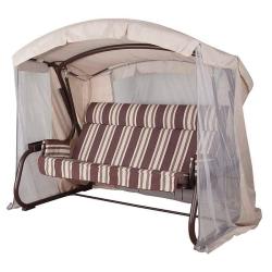 Качели садовые УДАЧНАЯ МЕБЕЛЬ Мерида премиум Шоколад 237*139*174 см