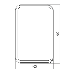 Зеркало SILVER MIRRORS Сиеста 40*70 см