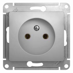 Механизм розетки сетевой SYSTEME ELECTRIC Glossa алюминий GSL000341