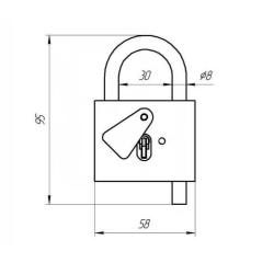 Замок навесной ЗЕНИТ ВС5