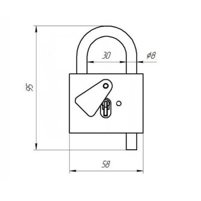 Замок навесной ЗЕНИТ ВС5
