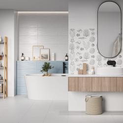 Плитка базовая GRACIA CERAMICA Monocolor Sugar white wall 01 25*60 см