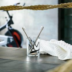 Стакан для зубной пасты MOROSHKA Graffity прозрачный