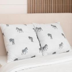 Подушка классическая ЛЕН ОТ ВАСИЛИСЫ The Дом Бамбук Белый 70*70 см