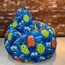 Кресло-мешок DREAMBAG Монстры Голубой 85*125 см