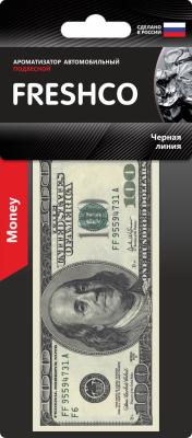 Ароматизатор автомобильный FRESHCO 100$ черная линия USD-105