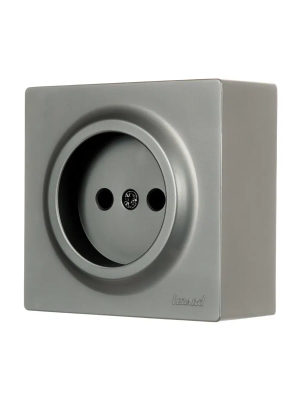 Розетка сетевая LEZARD Leto платина 752-3500-121B