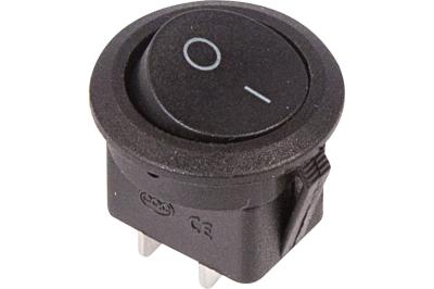 Выключатель клавишный REXANT Mini RWB-212 черный 36-2550