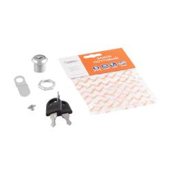 Почтовый замок 6103-16 мм цвет-хром изогнутая планка