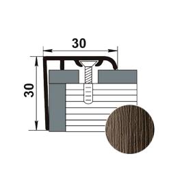 Профиль угловой ЛУКА ЛУ-30 ламинированный Орех 4088 1,8 м
