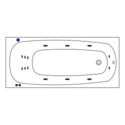 Ванна акриловая WHITECROSS Layla Smart 180*80 см 