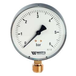Манометр радиальный WATTS 100 мм 0-6 бар 1/2"
