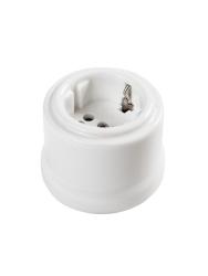 Розетка сетевая ТМ МЕЗОНИНЪ Аврора с заземлением белый GE70322-01