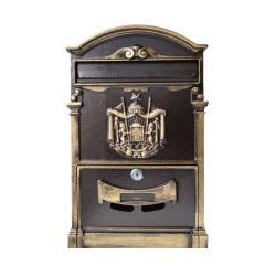 Ящик почтовый ФОРПОСТ К-35092 темно-коричневый