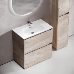 Тумба с раковиной SANCOS Libra Floor 80 дуб галифакс 
