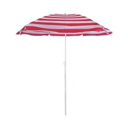 Зонт пляжный ECOS Красно-белый 175*205 см