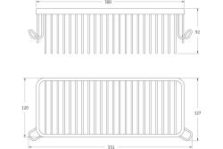 Полка для ванной ARTWELLE Universell 30 см 4134