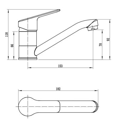Смеситель для кухни VODA Wave WA15