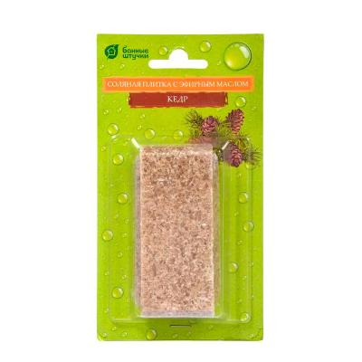 Плитка соляная БАННЫЕ ШТУЧКИ Кедр 0,2 кг