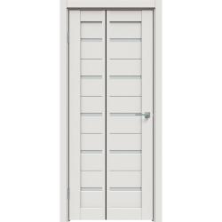 Дверь раздвижная TRIADOORS 3D Brush 502 мелинга белая остекленное 2000*800 мм