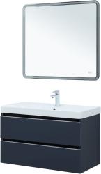 Тумба с раковиной AQUANET Вега 80 маренго 