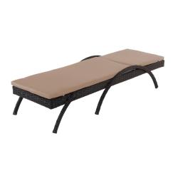Шезлонг GARDEN STORY Риччи Коричневый 196*66*43 см