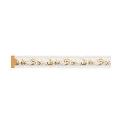 Молдинг DECOMASTER Белый с золотом 30*14*2400 мм 157-54
