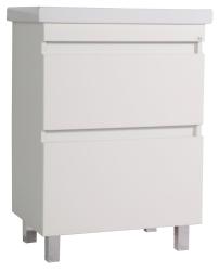 Тумба с раковиной АСБ-МЕБЕЛЬ Коста 60 ясень белый