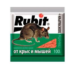 Средство от грызунов РОСТИ Rubit зоокумарин 100 г