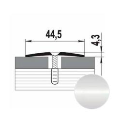 Профиль одноуровневый ЛУКА ПС 04 Серебро люкс 01 л 2,7 м