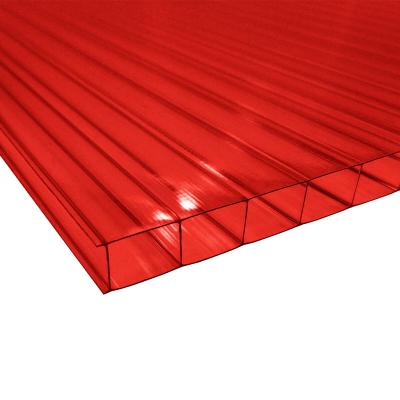 Поликарбонат сотовый Красный 8 мм