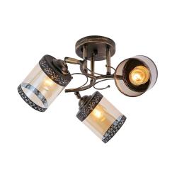 Люстра ЛАЙТ СФЕРА 06477/3 Bronze+black Бронза, черный