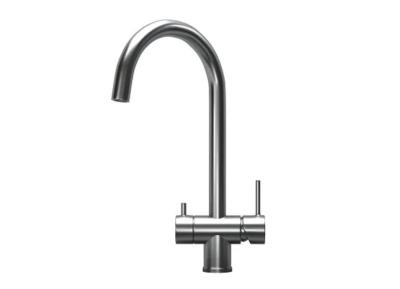 Смеситель для кухни GRANULA Сталь сатин KS-7104