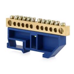 Шина нулевая TDM 12/1 на DIN-изоляторе 6*9 мм