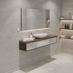 Плитка базовая ESTIMA Underground UN 02 Серый 40,5*40,5 см