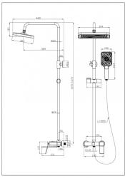 Душевая система ESBANO ESDSGEMI-DSGM 