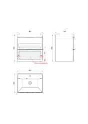 Тумба с раковиной КАКСА-А Novella 60 