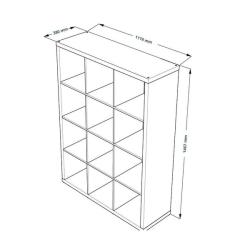 Стеллаж ШВЕДСКИЙ СТАНДАРТ Фора 12 Белый 11202*1470*380 мм S00043