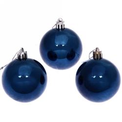 Набор шаров СЕРПАНТИН Глянец сапфир 6 см