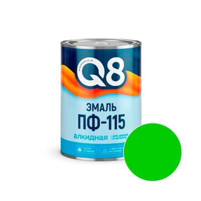 Эмаль FORMULA Q8 ПФ-115 Салатный 0,8 кг
