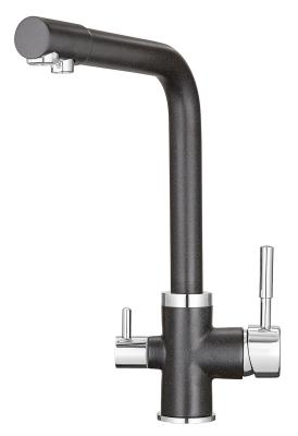 Смеситель для кухни GRANULA Черный 2015