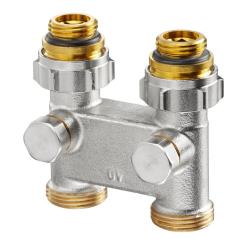 Перепускной узел нижнего подключения OVENTROP прямой 1/2*3/4" НР-ЕК 1016363