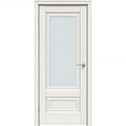 Дверное полотно TRIADOORS 3D Brush 599 дуб патина золото остекленное серый 2000*800 мм