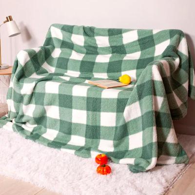 Плед CASA CONFORTE Томлин Клетка Зеленый 200*220 см