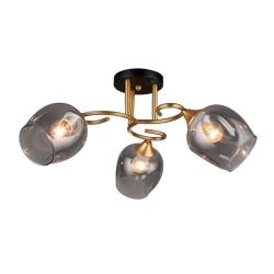 Люстра ЛАЙТ СФЕРА 4615/3 BK+GD Черный