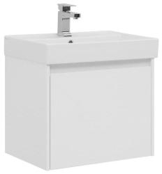 Тумба с раковиной AQUANET Nova Lite 60 1 ящик белый глянец 