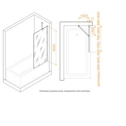 Штора на ванну RGW SC-150-B 70*150 см 