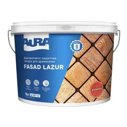 Лазурь декоративно-защитная AURA Fasad Lazur Махагон 9 л