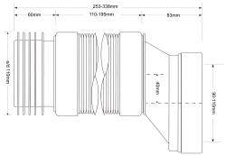 Труба фановая MCALPINE MRWC-F5R