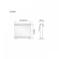 Экран для ванны ALAVANN Crystal 70 65,5 см